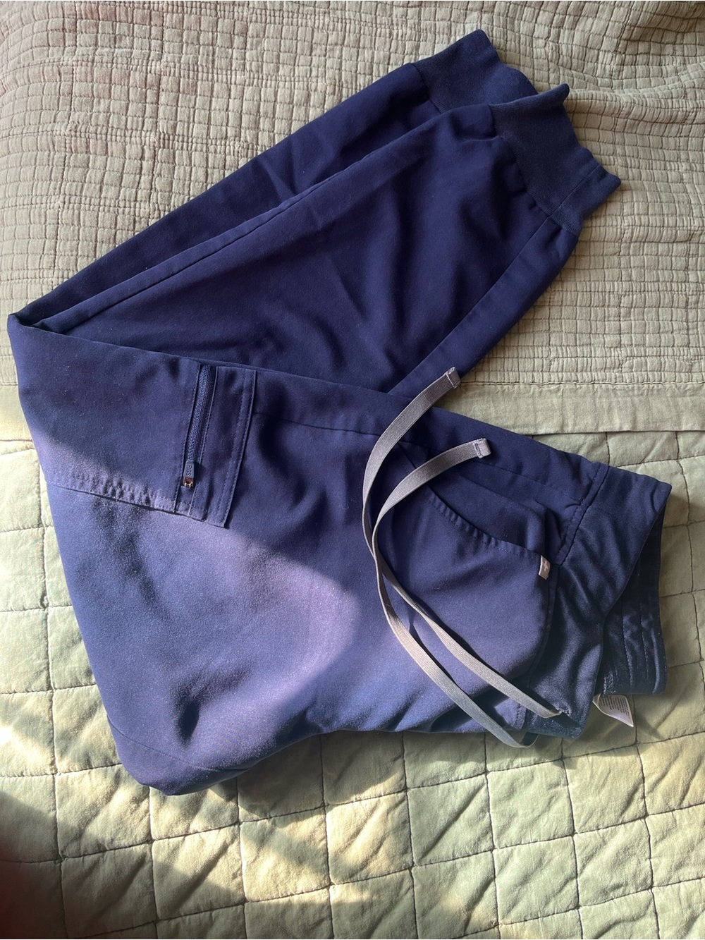FIGS Zamora Jogger Scrub Pants Navy Blue Small Petite S/P